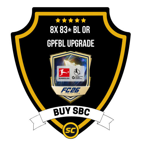 EA FC 26 SBC 8x 83+ BL or GPFBL Upgrade - PS4, PS5, Xbox One, Xbox Series X, Xbox Series S